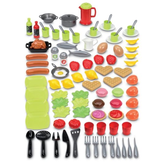 Cozinha de Brincar Ecoiffier 100% Chef 100 Peças Multicor