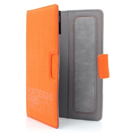 Funda Port Designs Kobe Folio 7" Naranja Resistente a Rayaduras