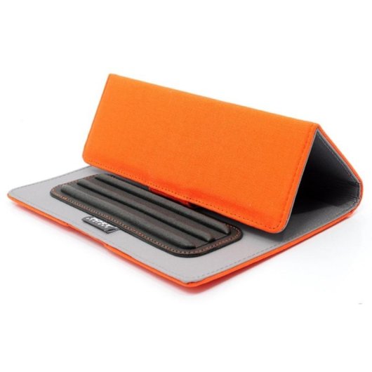 Funda Port Designs Kobe Folio 7" Naranja Resistente a Rayaduras