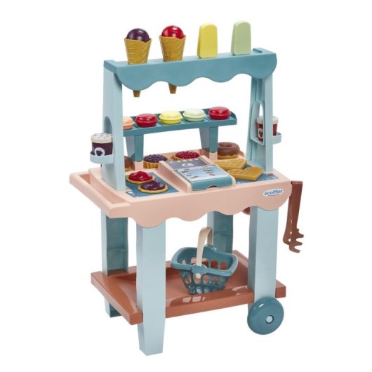Stand de Jeu Écoiffier Marchande Délice 26 Pièces Multicolor