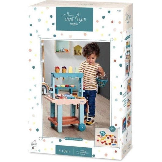 Stand de Jeu Écoiffier Marchande Délice 26 Pièces Multicolor