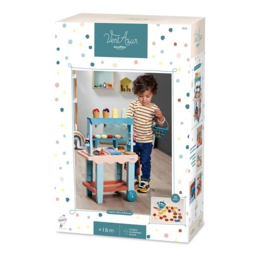 Stand de Jeu Écoiffier Marchande Délice 26 Pièces Multicolor