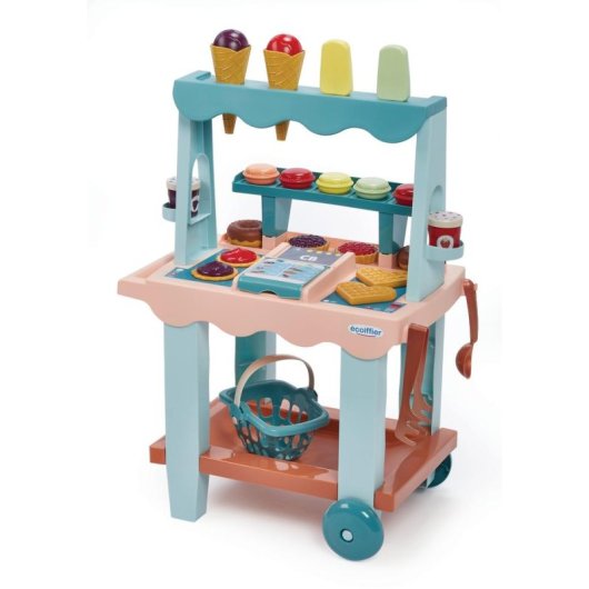Stand de Jeu Écoiffier Marchande Délice 26 Pièces Multicolor