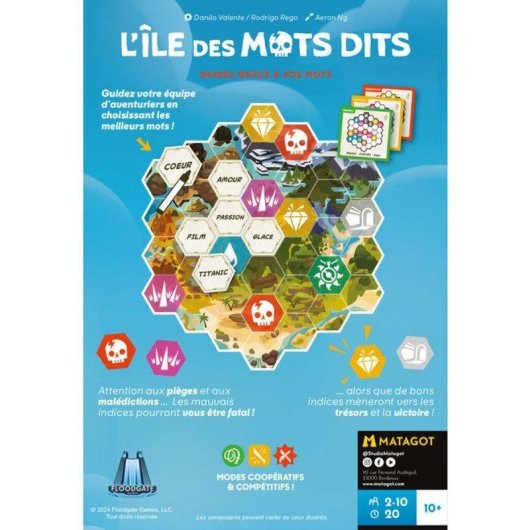 Juego de mesa Asmodee La isla de las palabras dichas 2-10 jugadores 20 minutos