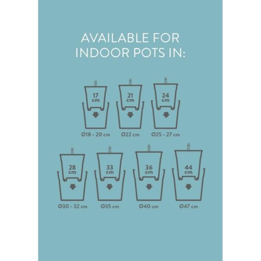 Inserto Elho Self-watering 28 cm Nero Opaco per Vaschi da Interno - Serbatoio 9L