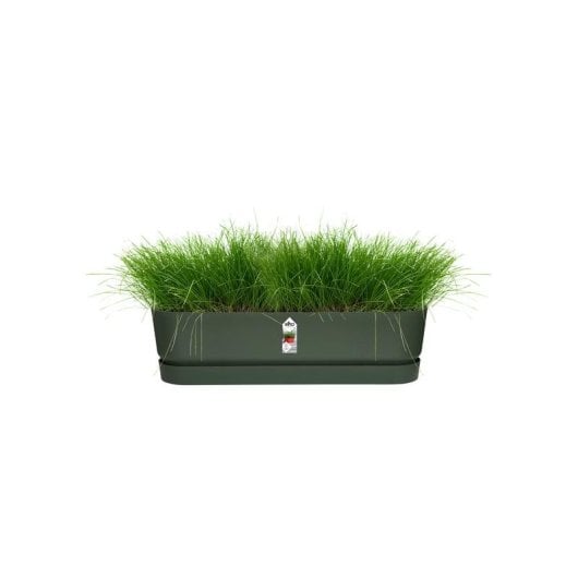 Vaso Elho Greenville Ovale 50 cm Nero Opaco Resistente Gelo