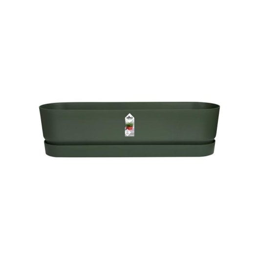 Vaso Elho Greenville Ovale 50 cm Nero Opaco Resistente Gelo