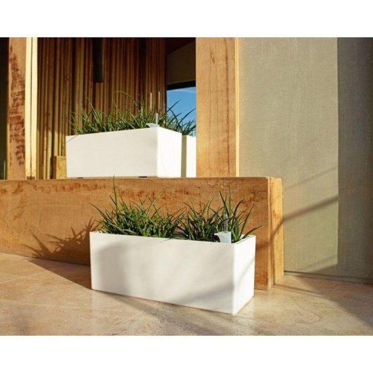 Jardinière Artevasi Rimini Gris Clair Système Arrosage Auto 17L