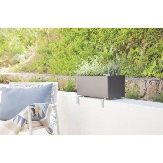 Jardinière Artevasi Rimini Gris Clair Système Arrosage Auto 17L