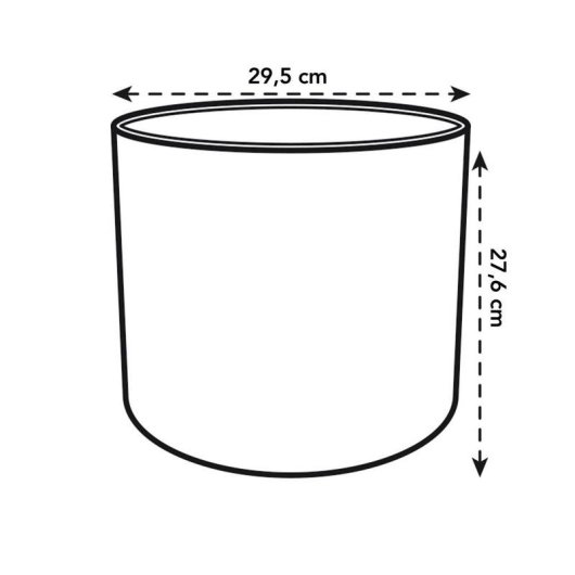 Vaso da Interno Elho B.for Soft Round 30 cm Verde Foglia Plastica Riciclata