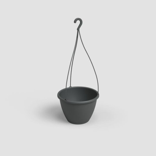 Vaso Sospeso Artevasi Algarve 8 L Grigio Antracite Opaco 31x31x20,5 cm