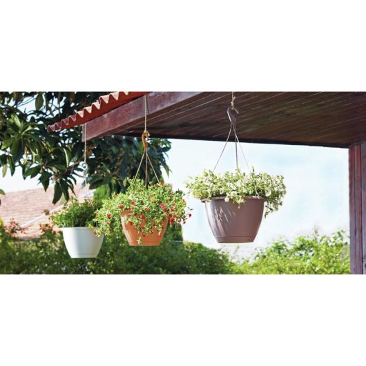 Vaso Sospeso Artevasi Algarve 8 L Grigio Antracite Opaco 31x31x20,5 cm