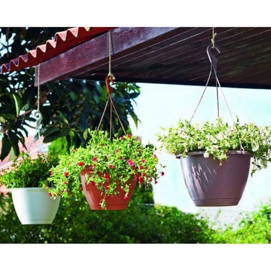 Vaso Sospeso Artevasi Algarve 8 L Grigio Antracite Opaco 31x31x20,5 cm