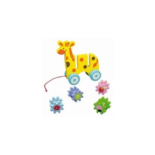 Brinquedo de Puxar ANDREU Toys Girafa Multicolor 2 anos