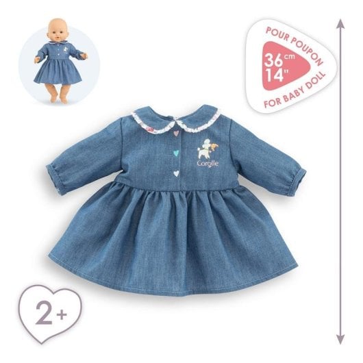 Vestido para boneca Corolle Week-end à Paris Cuelo Claudine Azul
