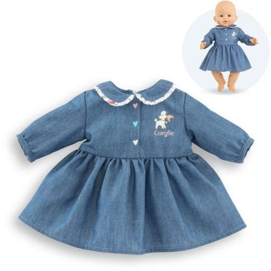 Vestido para boneca Corolle Week-end à Paris Cuelo Claudine Azul