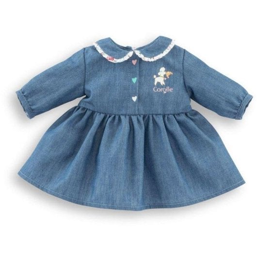 Vestido para boneca Corolle Week-end à Paris Cuelo Claudine Azul