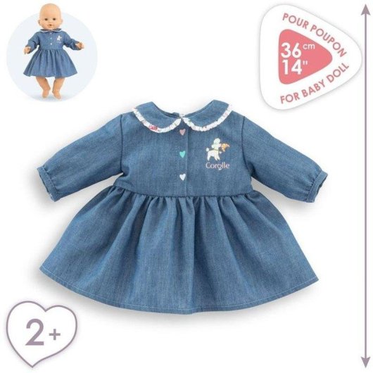Vestido para boneca Corolle Week-end à Paris Cuelo Claudine Azul