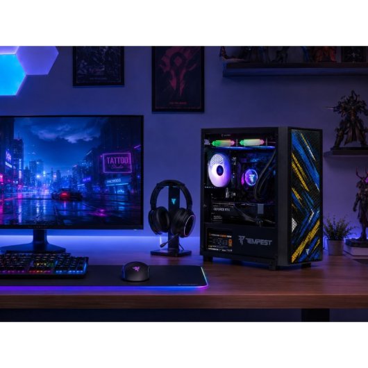 PcCom Ready Intel Core i7-14700KF / 32GB / 2TB SSD / RTX 5060 V4 - Electric