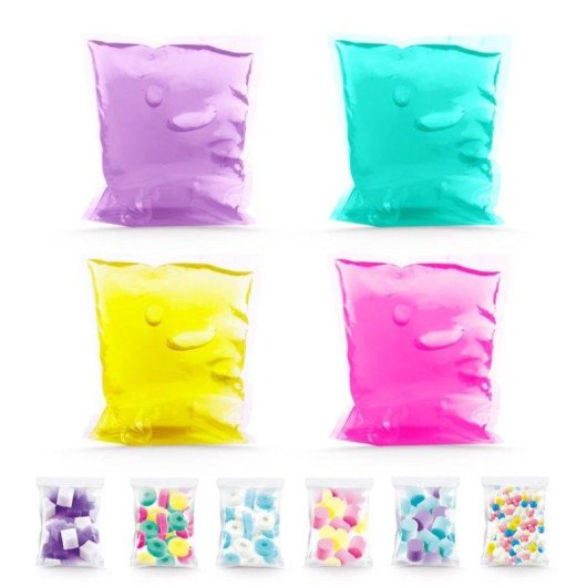Canal Toys Mega Slime Bucket 4 Riesige Slimes 6 Dekorationen 800-980g 6+
