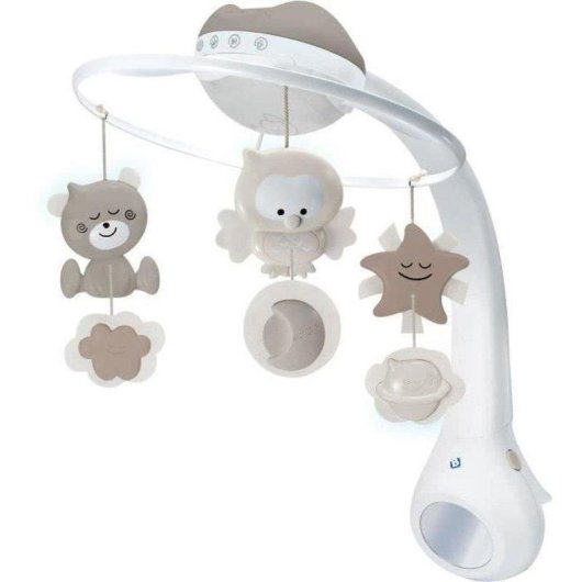 Mobiles Musikspielzeug Infantino 3 in 1 mit Projektor und Nachtlampe mit Sternenmuster