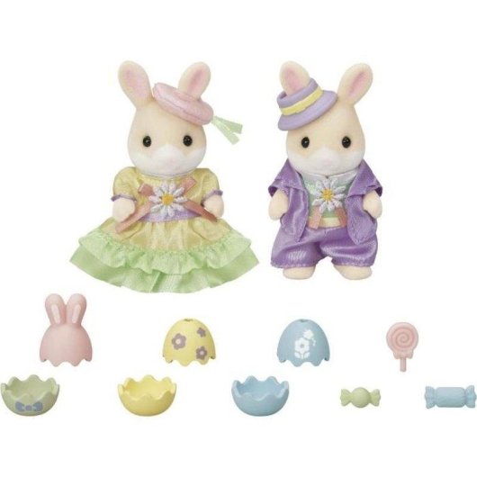 Set Sylvanian Families Marguerite Conejo Egg Hunt 2 Figuras
