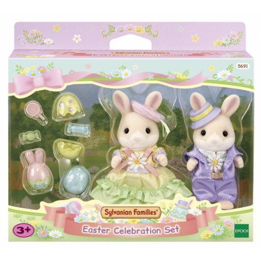 Set Sylvanian Families Marguerite Conejo Egg Hunt 2 Figuras