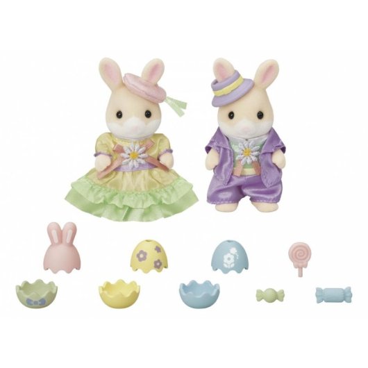 Set Sylvanian Families Marguerite Conejo Egg Hunt 2 Figuras