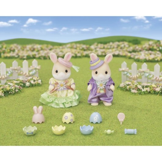 Set Sylvanian Families Marguerite Conejo Egg Hunt 2 Figuras