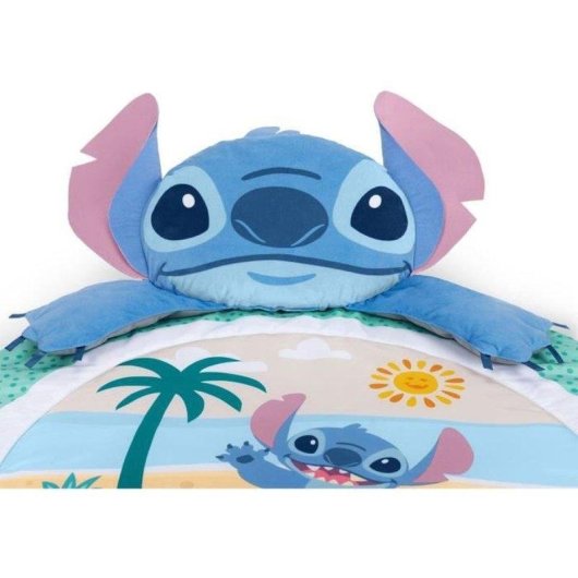 Tappeto Attività 3 in 1 Bright Starts Disney Stitch Imbottito con Arco Removibile