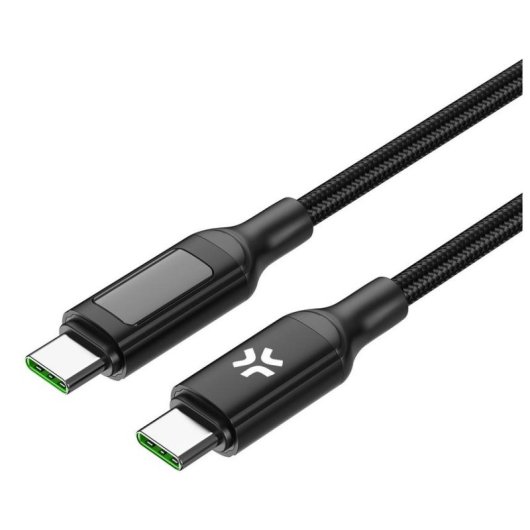 Câble USB C Celly 2 m Charge Rapide 100W Noir