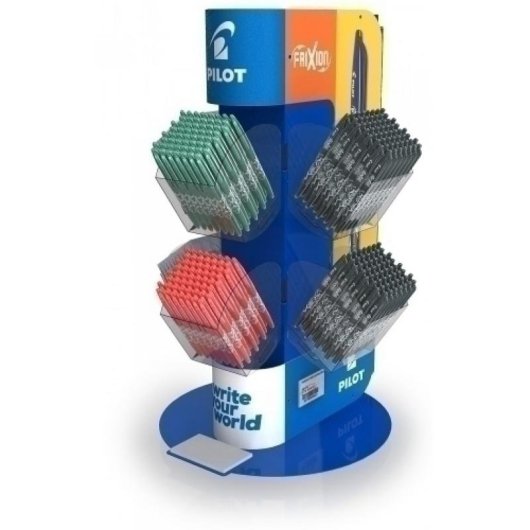 Expositor de bolígrafos Pilot Giratorio Multicolor 522 piezas