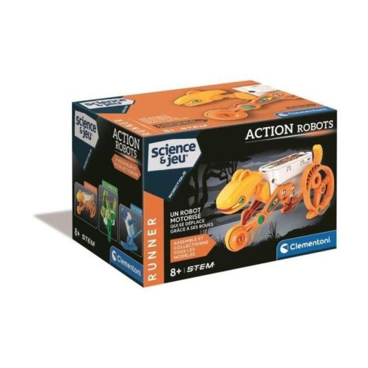 Kit Robótica Motorizado Clementoni Action Robot Runner STEM +8 Anos