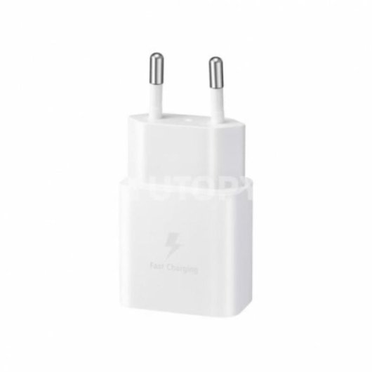 Cargador Samsung 15W USB tipo C a tipo C blanco compacto