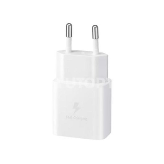 Cargador Samsung 15W USB tipo C a tipo C blanco compacto