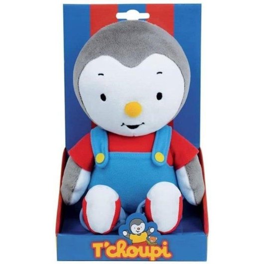 Peluche Jemini T'choupi 30 cm Poliestere Lavabile con Dettagli 3D