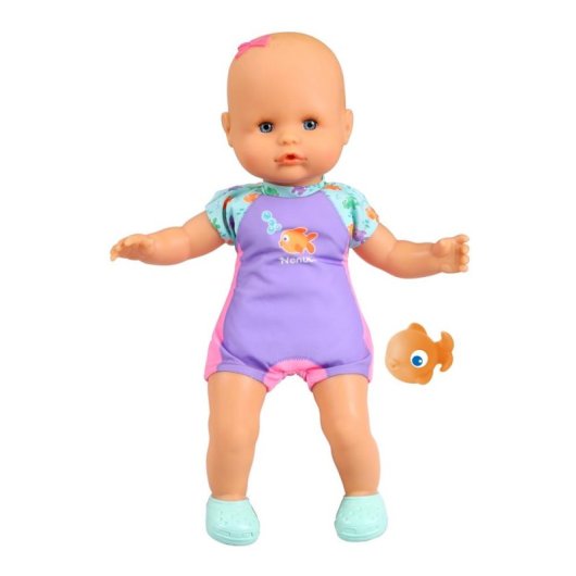 Bambola Nenuco Mon Premier Bain 35 cm Corpo Morbido Profumo Rosa