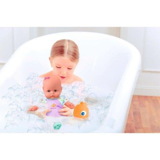 Bambola Nenuco Mon Premier Bain 35 cm Corpo Morbido Profumo Rosa