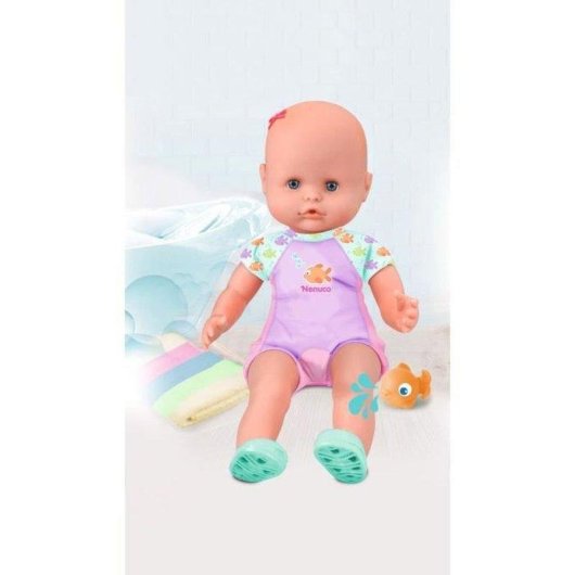 Bambola Nenuco Mon Premier Bain 35 cm Corpo Morbido Profumo Rosa