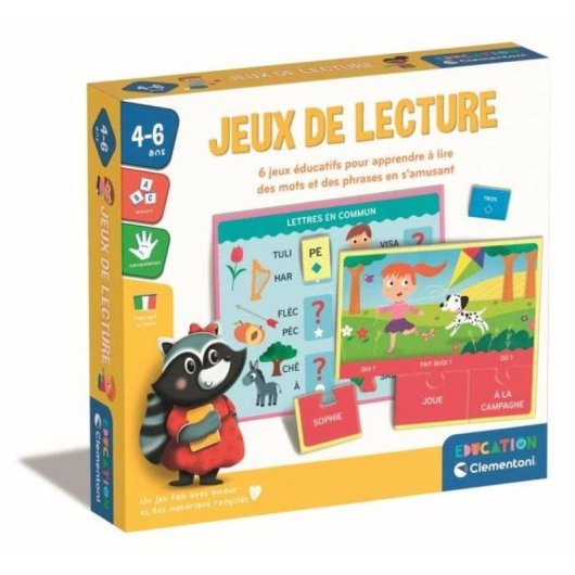 Jogo de Aprendizagem da Leitura Progressivo Clementoni com 6 Atividades