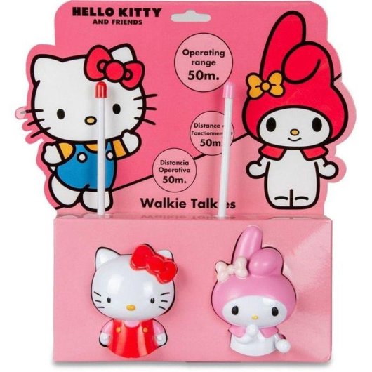 Walkie Talkies Hello Kitty 3D Pack 2 Rosa 50m