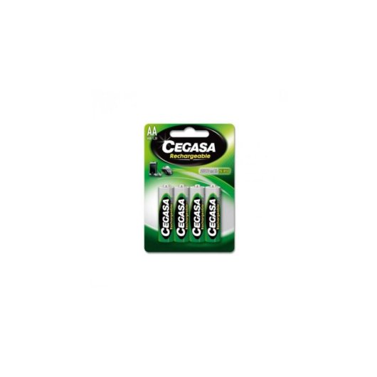 Pilha recarregável Cegasa HR6 2100 mAh 1,2V pack 4 unidades