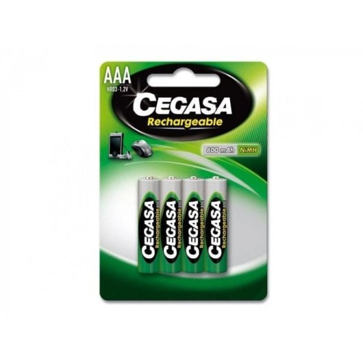 Pilha Recarregável AA Cegasa 800 mAh 1.2V 4 unidades