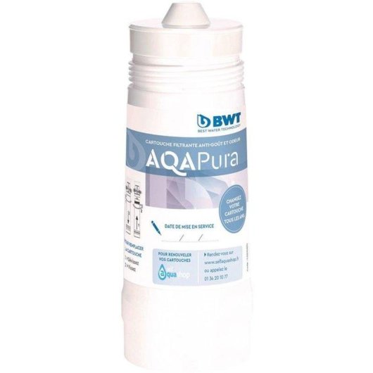 Filtro de agua BWT AQA Pura bajo fregadero 20 micrones cartucho reemplazable