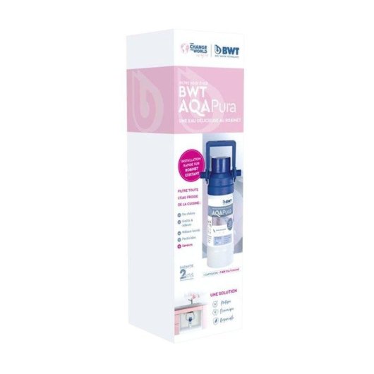 Filtro de agua BWT AQA Pura bajo fregadero 20 micrones cartucho reemplazable
