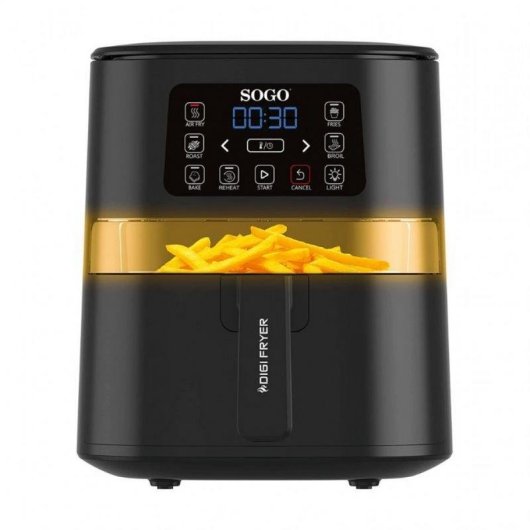 Fritteuse ohne Öl Sogo SS10820 4L 1600W mit Sichtfenster