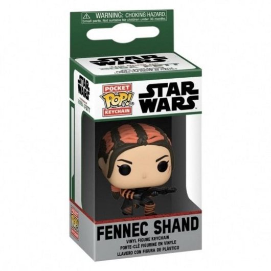 Porte-clés Funko Pop Star Wars Fennec The Book of Boba Fett avec écrin