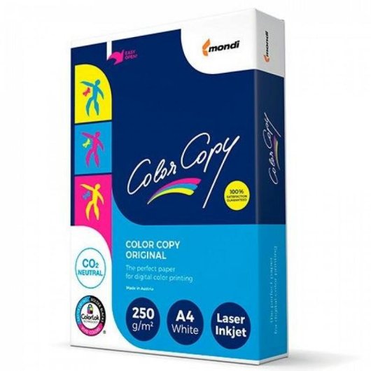 Papier Reprographique Mondi Color Copy Satin A4 250 g/m² 875 Feuilles