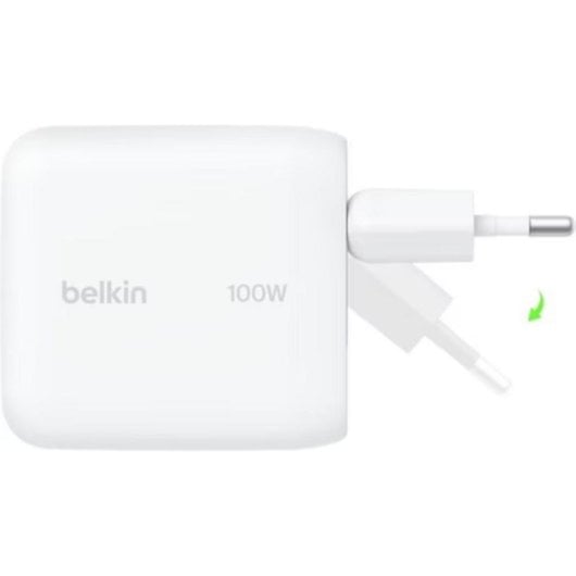 Chargeur Mural USB-C GaN Belkin BOOSTCHARGE 100W Blanc