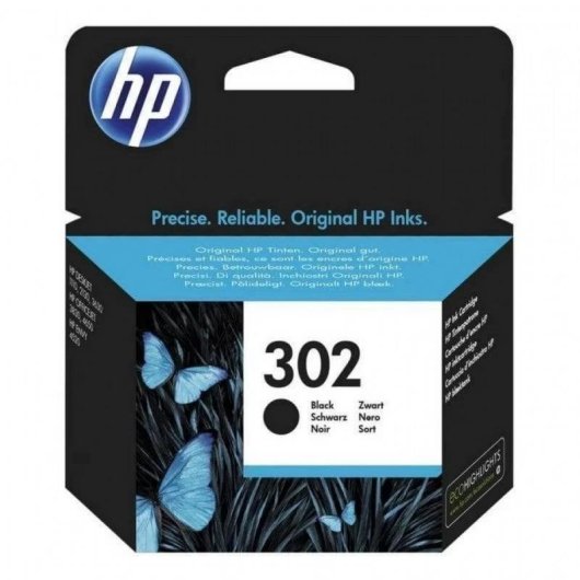 Cartucho de tinta HP 302 Negro (2 ml)